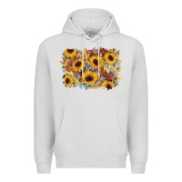 Dove Grey sunflower glitter leather background Premium Hoodie - AdoDesignShop