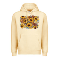 Pina Colada sunflower glitter leather background Premium Hoodie - AdoDesignShop