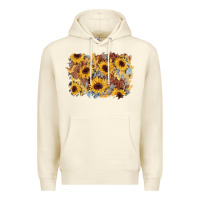 Sandshell sunflower glitter leather background Premium Hoodie - AdoDesignShop