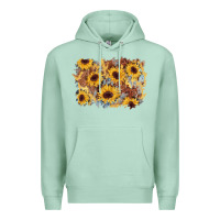 Seafoam sunflower glitter leather background Premium Hoodie - AdoDesignShop