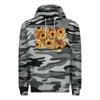 Slate Camo sunflower glitter leather background Premium Hoodie - AdoDesignShop