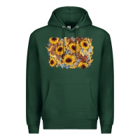 Sports Green sunflower glitter leather background Premium Hoodie - AdoDesignShop