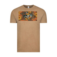 Vintage Coffee texas map bull skull sunflower leopard licence plate Vintage Tee - Artiststas