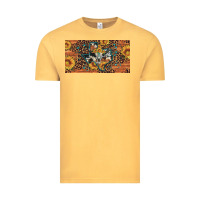 Vintage Mustard texas map bull skull sunflower leopard licence plate Vintage Tee - Artiststas