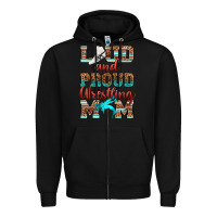 Black loud and proud wrestling mom Zipper Hoodie - RanaPortraitStore