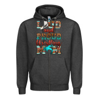 Charcoal Heather loud and proud wrestling mom Zipper Hoodie - RanaPortraitStore