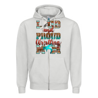 Dove Grey loud and proud wrestling mom Zipper Hoodie - RanaPortraitStore