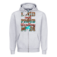 Heather Grey loud and proud wrestling mom Zipper Hoodie - RanaPortraitStore