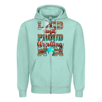 Seafoam loud and proud wrestling mom Zipper Hoodie - RanaPortraitStore