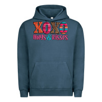 Pigment Midnight Navy xoxo hugs and kisses Urban Hoodie - Jasminsmagicworld