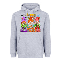 Heather Grey happy hallothanksmas gnomes Heavyweight Hoodie - texasbilliewilder
