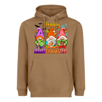 Toasted Coconut happy hallothanksmas gnomes Heavyweight Hoodie - texasbilliewilder