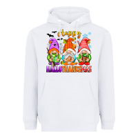 White happy hallothanksmas gnomes Heavyweight Hoodie - texasbilliewilder