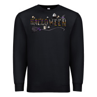 Black halloween Premium Sweatshirt - CowhideDigitalArt