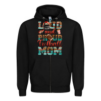 Black loud and proud football mom Zipper Hoodie - RanaPortraitStore