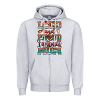 Heather Grey loud and proud football mom Zipper Hoodie - RanaPortraitStore