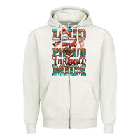 Loud And Proud Football Mom Zipper Hoodie | Teevron