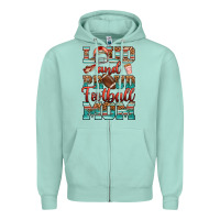 Seafoam loud and proud football mom Zipper Hoodie - RanaPortraitStore