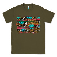 Army Green western background Classic Tee - RanaPortraitStore