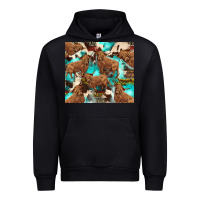 Black astec cowhide highlands cow Urban Hoodie - BarkalooDesign