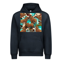 Navy astec cowhide highlands cow Urban Hoodie - BarkalooDesign