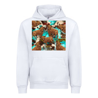 White astec cowhide highlands cow Urban Hoodie - BarkalooDesign