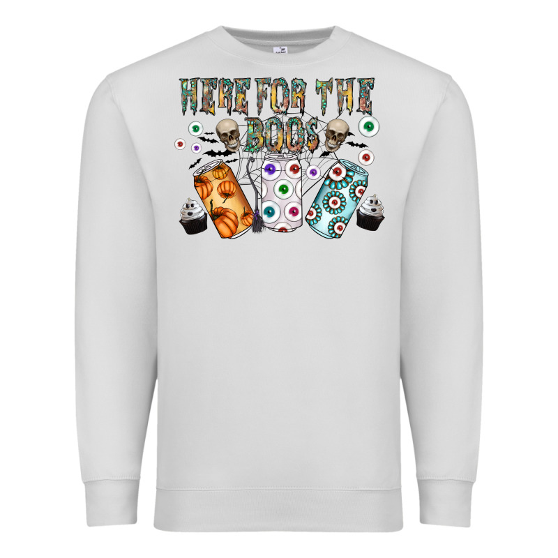 Here For The Boos Premium Sweatshirt by CowhideDigitalArt | Teevron