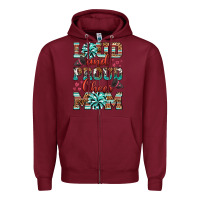 Burgundy loud and proud cheer mom Zipper Hoodie - RanaPortraitStore