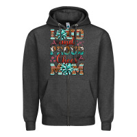 Charcoal Heather loud and proud cheer mom Zipper Hoodie - RanaPortraitStore