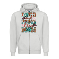 Dove Grey loud and proud cheer mom Zipper Hoodie - RanaPortraitStore
