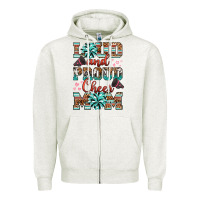 Oatmeal Heather loud and proud cheer mom Zipper Hoodie - RanaPortraitStore