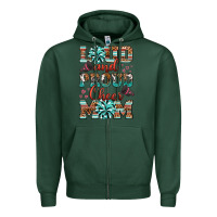 Sports Green loud and proud cheer mom Zipper Hoodie - RanaPortraitStore