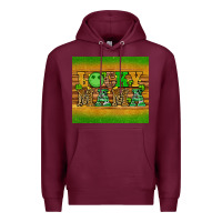 Burgundy st patricks day lucky mama Premium Hoodie - Artiststas