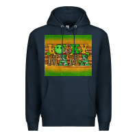Navy st patricks day lucky mama Premium Hoodie - Artiststas