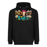 Black moody heifer Heavyweight Hoodie - Zillion Design Studio