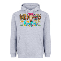 Heather Grey moody heifer Heavyweight Hoodie - Zillion Design Studio
