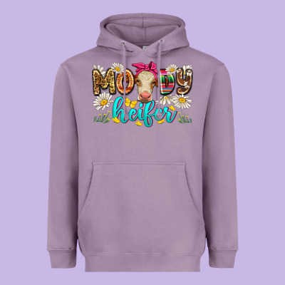 Moody Heifer Heavyweight Hoodie Designed By Zillion Design Studio