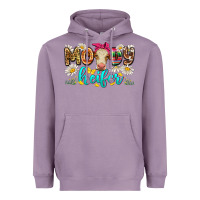 Lavender moody heifer Heavyweight Hoodie - Zillion Design Studio