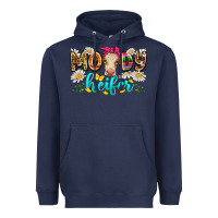Navy moody heifer Heavyweight Hoodie - Zillion Design Studio