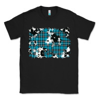 Black winter plaid cowhide pattern background Classic Tee - RanaPortraitStore
