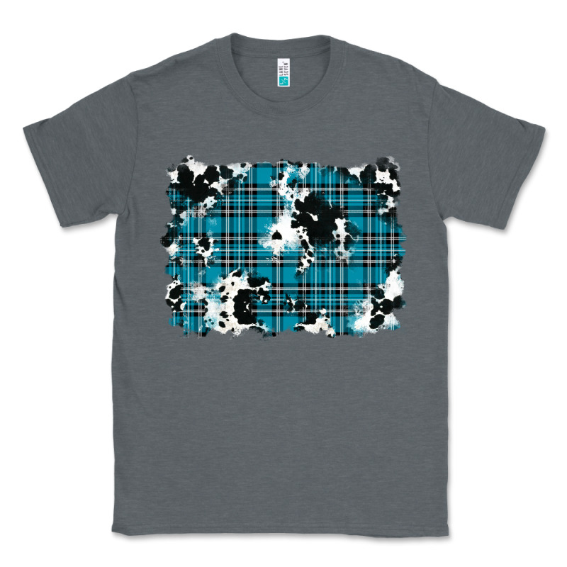 Winter Plaid Cowhide Pattern Background Classic Tee by RanaPortraitStore | Teevron
