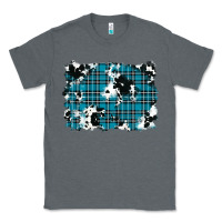 Charcoal Heather winter plaid cowhide pattern background Classic Tee - RanaPortraitStore