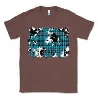 Chestnut winter plaid cowhide pattern background Classic Tee - RanaPortraitStore