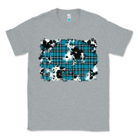 Heather Grey winter plaid cowhide pattern background Classic Tee - RanaPortraitStore