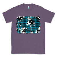 Lavender winter plaid cowhide pattern background Classic Tee - RanaPortraitStore