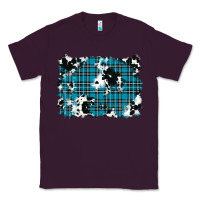 Plum winter plaid cowhide pattern background Classic Tee - RanaPortraitStore