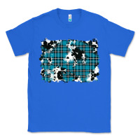 True Royal winter plaid cowhide pattern background Classic Tee - RanaPortraitStore