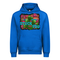 Cobalt stuck on you heart cactus serape leopard background Urban Hoodie - Jasminsmagicworld