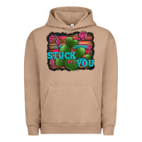 Pigment Burro stuck on you heart cactus serape leopard background Urban Hoodie - Jasminsmagicworld