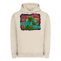 Pigment French Oak stuck on you heart cactus serape leopard background Urban Hoodie - Jasminsmagicworld